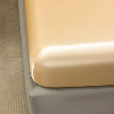 Luxury Gold Satin Bedding & Bed Sheet Set
