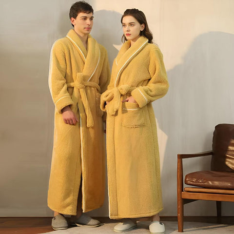 Plush Bathrobe for Men and Women
