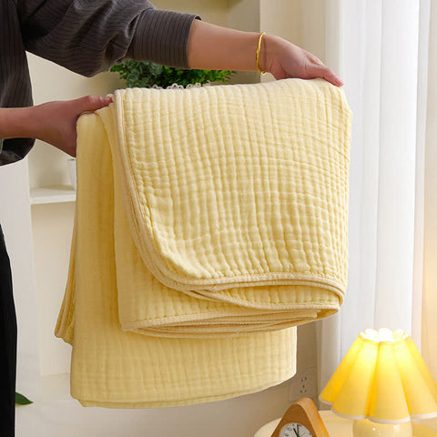 Solid Color Cotton Gauze Quilt 10