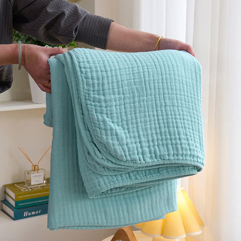 Solid Color Cotton Gauze Quilt 11