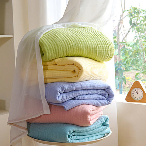 Solid Color Cotton Gauze Quilt 2