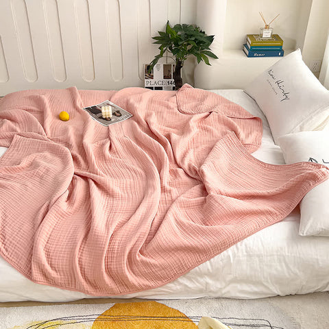 Solid Color Cotton Gauze Quilt 5