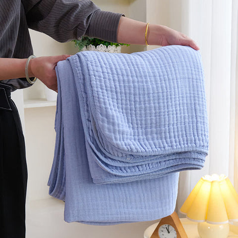 Solid Color Cotton Gauze Quilt 9