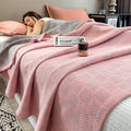 Square Stripe Print Cotton Muslin Quilt 10