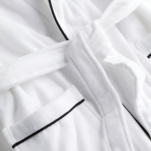 Summer Cotton Half Sleeves Bathrobe 6