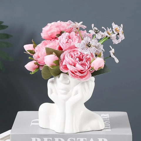 Half Face Modern Flower Vase