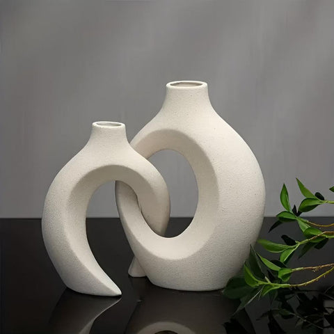 Unity Vase Duo Modern Abstract Ceramic