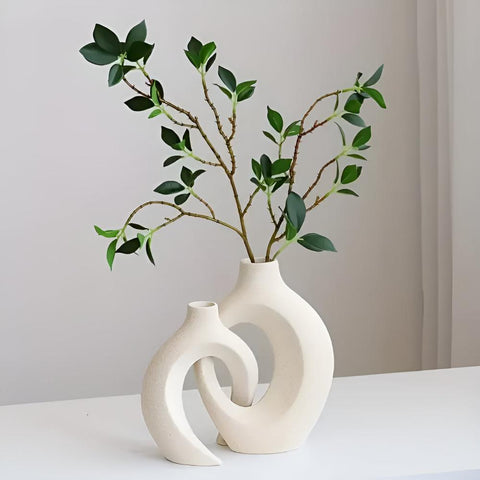 Unity Vase Duo Modern Abstract Ceramic