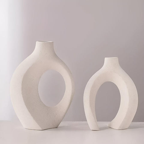 Unity Vase Duo Modern Abstract Ceramic