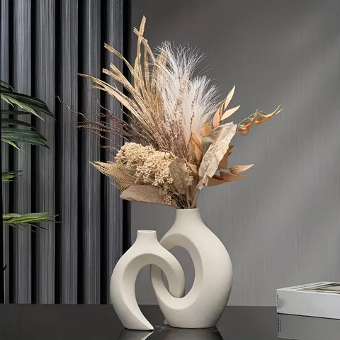 Unity Vase Duo Modern Abstract Ceramic