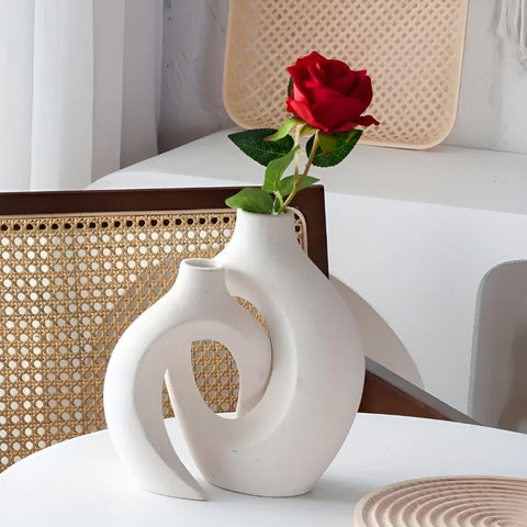 Unity Vase Duo Modern Abstract Ceramic