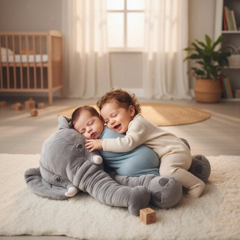 Jumbo Elephant Plush Pillow