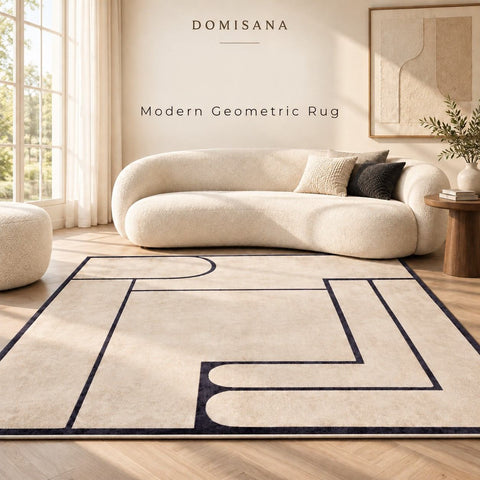 Modern Geometric Living Room Rug