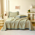 Yellow Abstract Pattern Cotton Jacquard Quilt 5