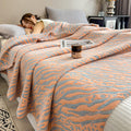 Zebra Floral Print Cotton Muslin Quilt 0