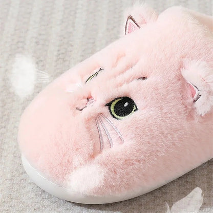 CAT PLUSH SLIPPERS