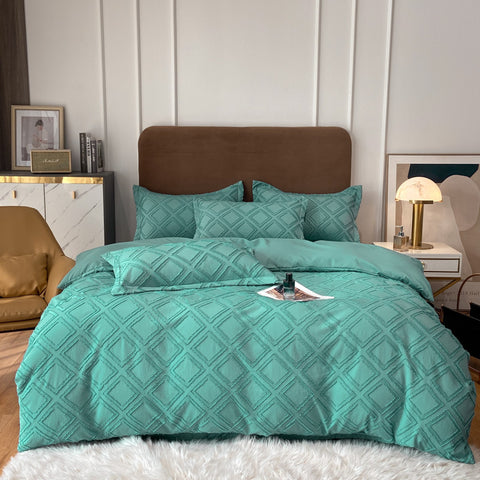 Vintage Tufted Bedding Set - 4PCS