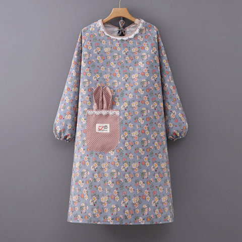 Floral Waterproof Kitchen Apron
