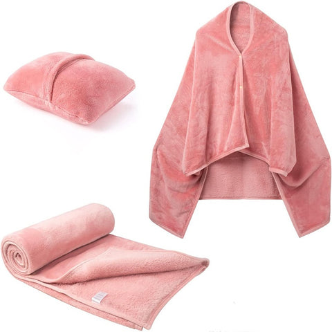 Soft Wearable Fleece Blanket Hoodie