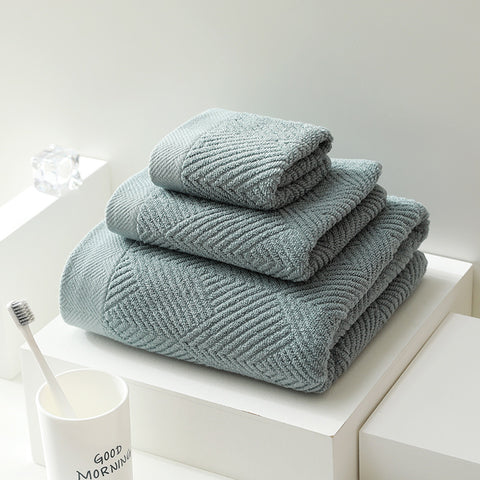 100% Cotton Bath Towel Set 3-Piece