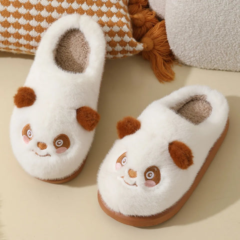 Women's Cozy Panda Plush Slippers