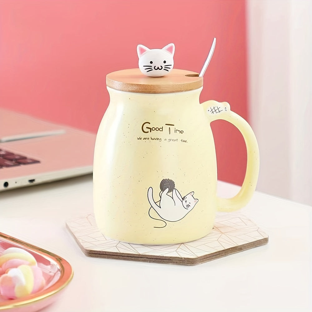 NEKOMORI CERAMIC CAT MUG