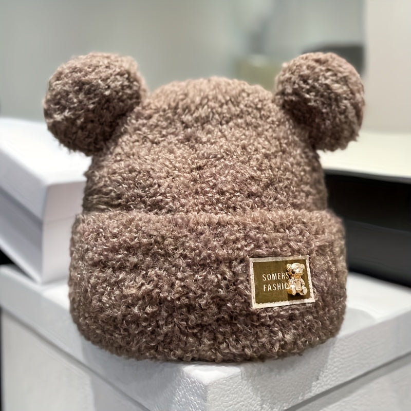 TEDDY PLUSH BEAR BEANIE