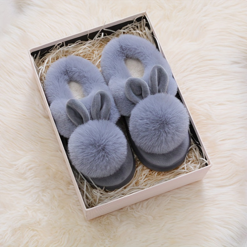 COZY PLUSH RABBIT SLIPPERS