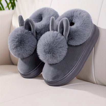 COZY PLUSH RABBIT SLIPPERS