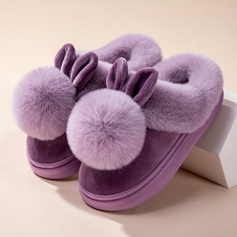 COZY PLUSH RABBIT SLIPPERS