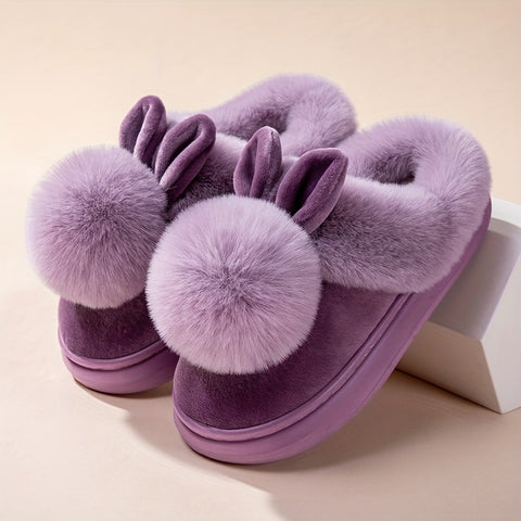 Cozy Plush Rabbit Slippers