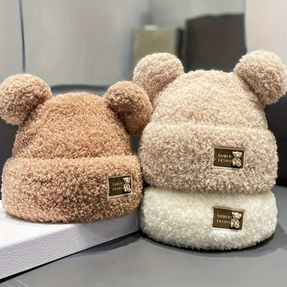 TEDDY PLUSH BEAR BEANIE