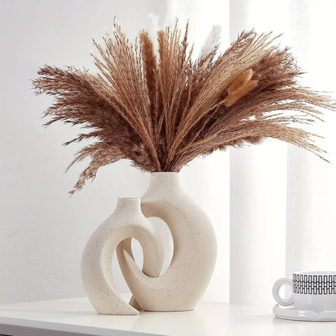 Nordic Boho Ceramic Vase Set