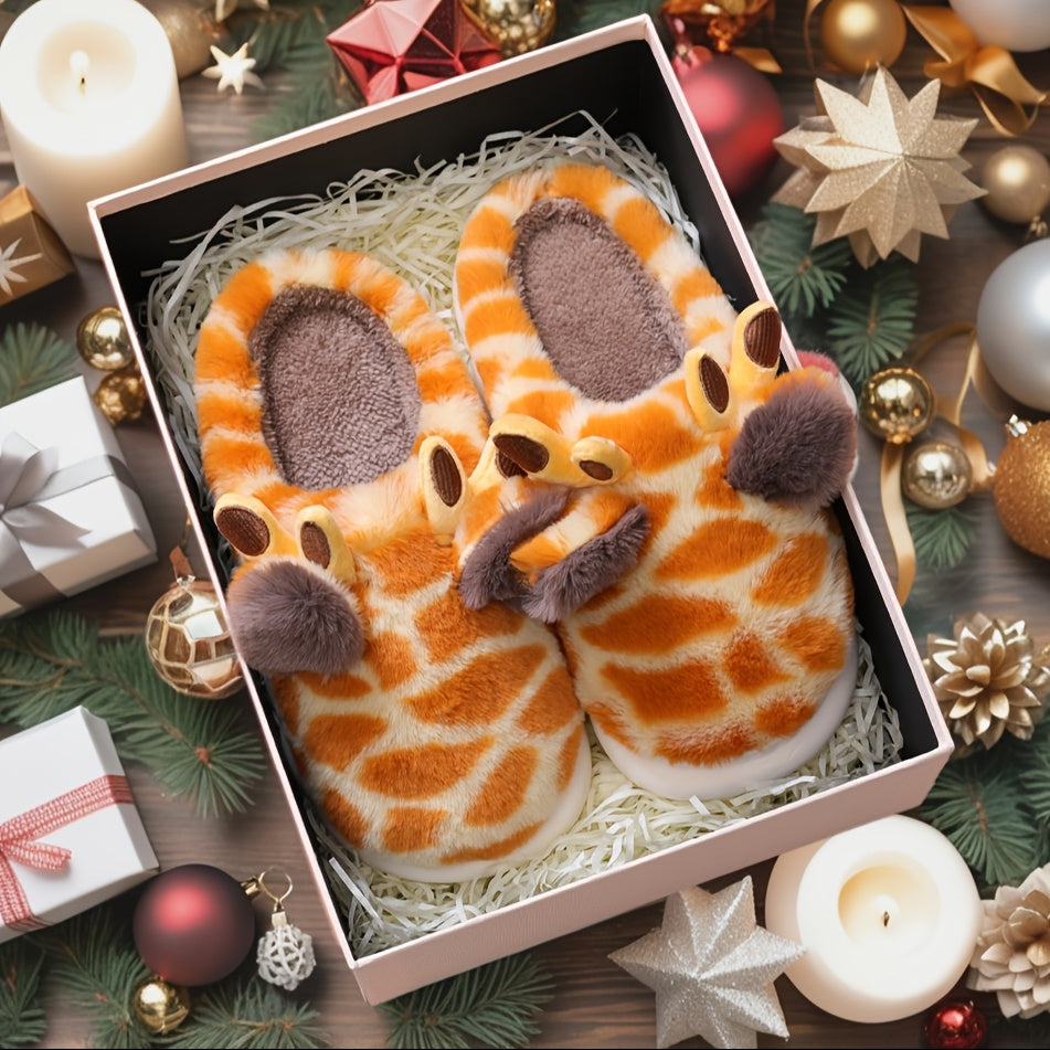 GIRAFLO PLUSH SLIPPERS