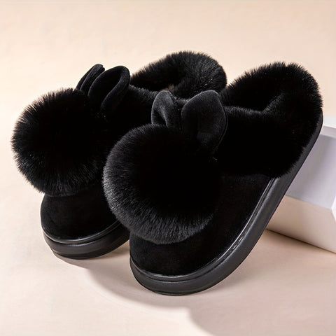 Cozy Plush Rabbit Slippers
