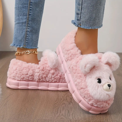 KOALA PLUSH DEEP-HEEL SLIPPERS