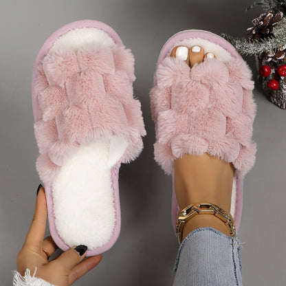 HONEYCOMB OPEN-TOE SLIPPERS