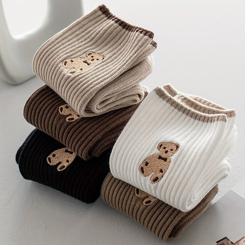Teddy Ribbed Tube Socks