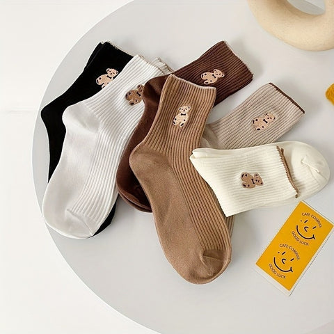 Teddy Ribbed Tube Socks