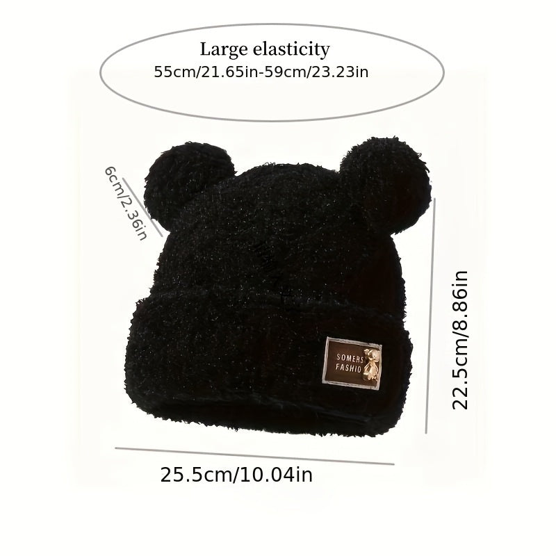 TEDDY PLUSH BEAR BEANIE