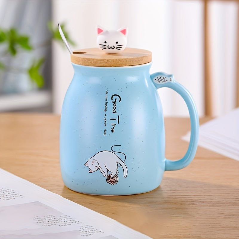 NEKOMORI CERAMIC CAT MUG