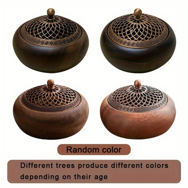 HANDCRAFTED WALNUT INCENSE BURNER