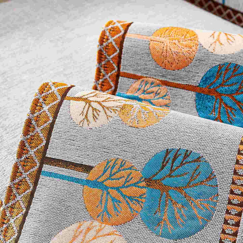 Fall Tree Chenille Couch Cover – Non-Slip, Pet-Friendly & Washable