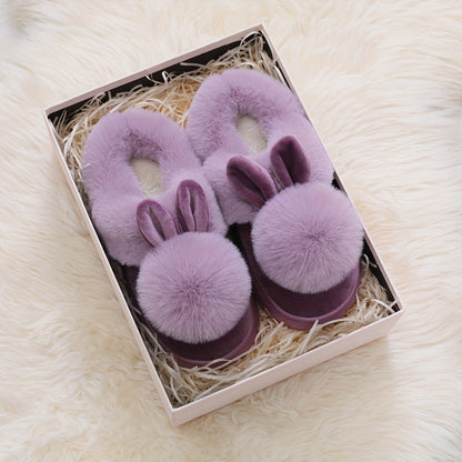 COZY PLUSH RABBIT SLIPPERS