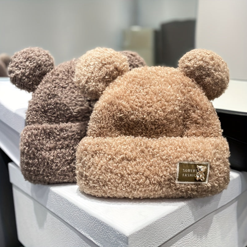 TEDDY PLUSH BEAR BEANIE