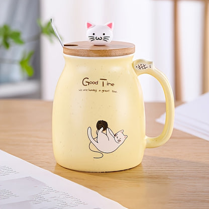 NEKOMORI CERAMIC CAT MUG