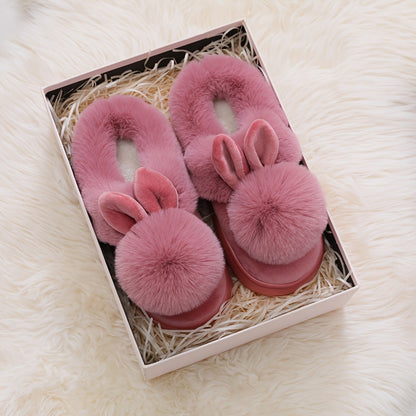 COZY PLUSH RABBIT SLIPPERS