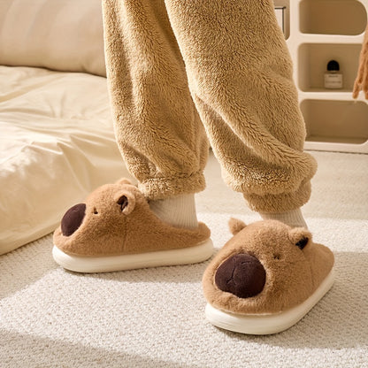 CAPY PLUSH DEEP-HEEL SLIPPERS