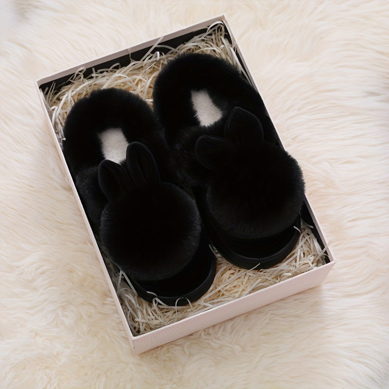 COZY PLUSH RABBIT SLIPPERS