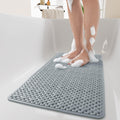 Anti-Slip Shower Mat for Bathroom – Green Quick-Dry Bathtub Floor Mat with Drainage